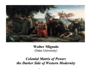 Sapienza Università di Roma ospita Walter D. Mignolo per un evento sulla "Colonial Matrix of Power"