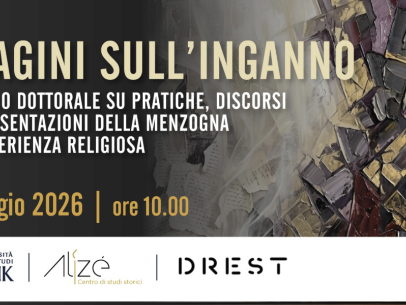 Indagini sull'inganno Seminario dottorale su pratiche, discorsi e rappresentazioni della menzogna nell'esperienza religiosa